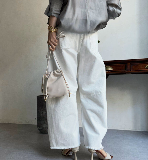  「【ベストセラーアイテム】ダメージカーブデニム」|デニム|