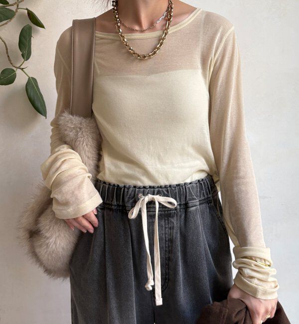  「【新色追加】コットンシアーTEE」|Tシャツ・カットソー|