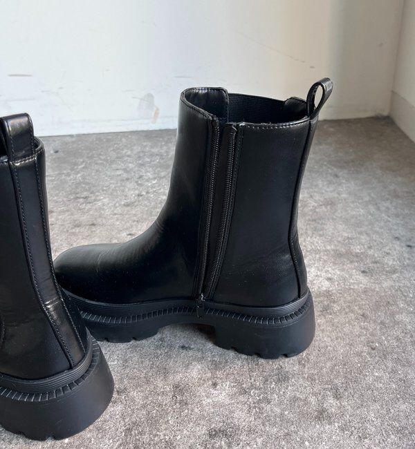  「サイドゴアタンクショートブーツ」|ショートブーツ|