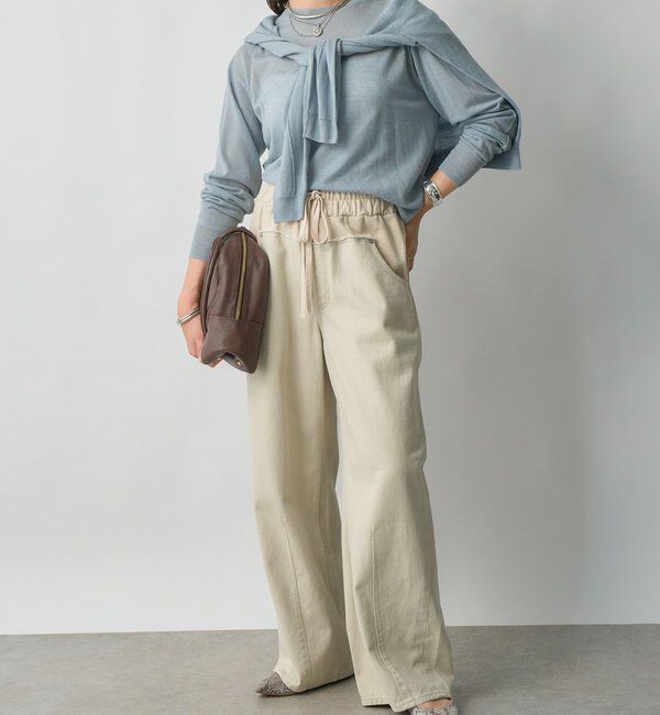  「【キャッチーなデザイン】スウェットドッキングデニム」|デニム|