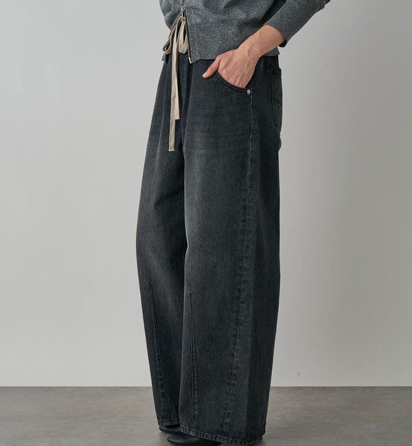  「【キャッチーなデザイン】スウェットドッキングデニム」|デニム|