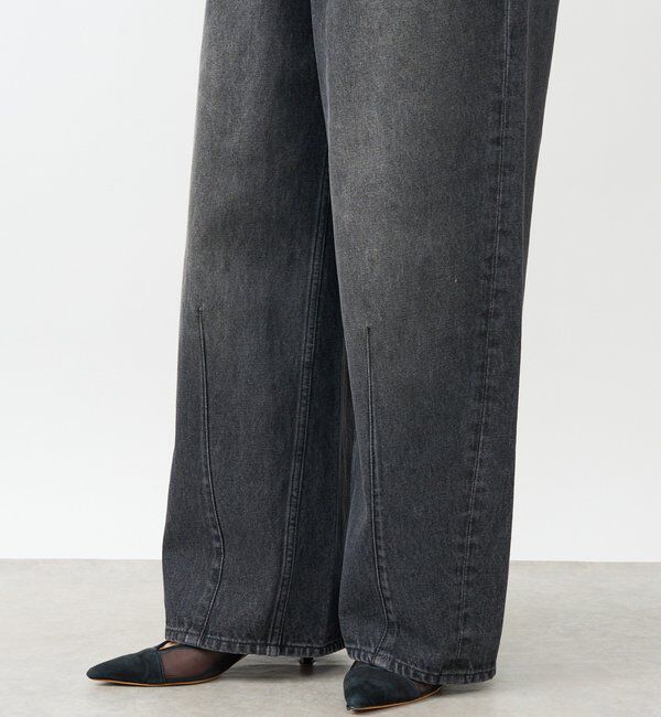  「【キャッチーなデザイン】スウェットドッキングデニム」|デニム|