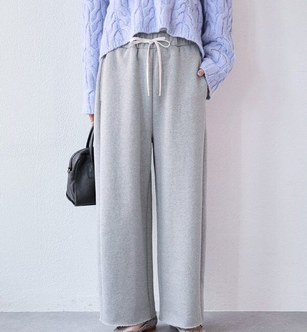  「【リラックスした履き心地】裏起毛スウェットパンツ」|チノ|ライトグレー