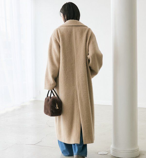  「【柔らかな質感】シャギーロングチェスターコート」|その他|