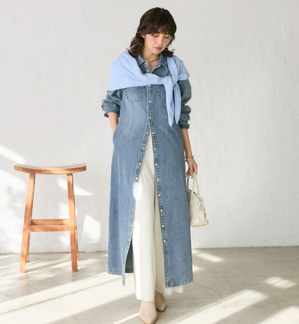  「よっし～&times;A・MONN/デニムシャツマルチワンピース」|ワンピース|