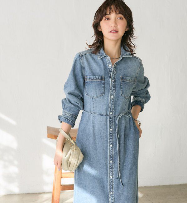  「よっし～&times;A・MONN/デニムシャツマルチワンピース」|ワンピース|