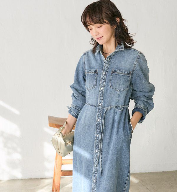  「よっし～&times;A・MONN/デニムシャツマルチワンピース」|ワンピース|
