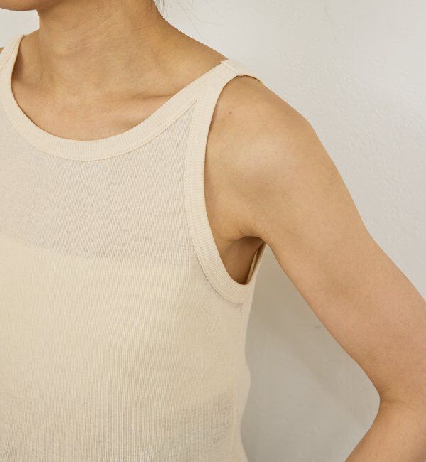  「【PEAS】カバーテレコタンク」|Tシャツ・カットソー|