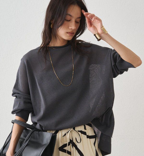  「和紙天竺ニット」|ニット・セーター|