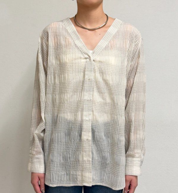  「シアーチェックシャツ」|シャツ・ブラウス|