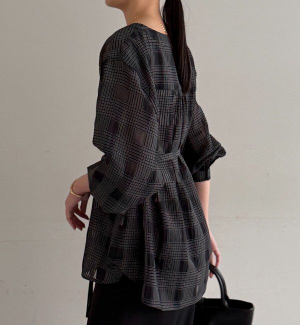  「シアーチェックシャツ」|シャツ・ブラウス|