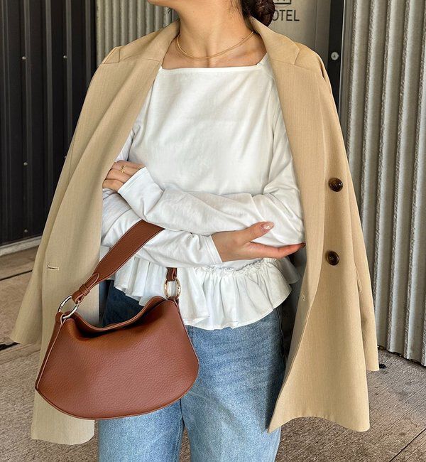  「【前後2WAY】アシメフリルロンT」|Tシャツ・カットソー|