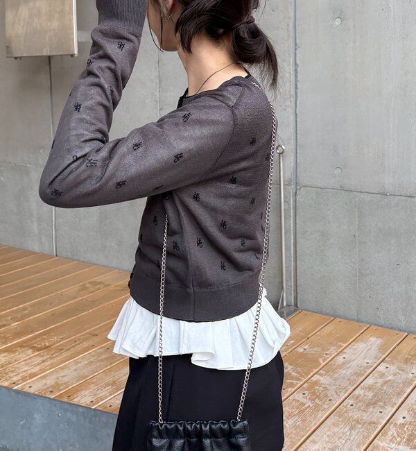  「【前後2WAY】アシメフリルロンT」|Tシャツ・カットソー|