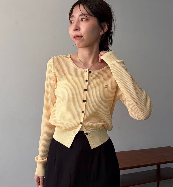  「シアーリブカーディガン」|カーディガン|