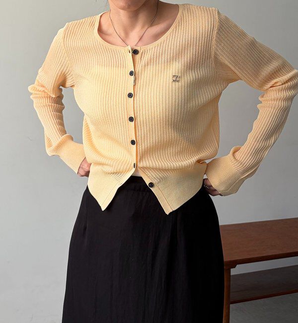  「シアーリブカーディガン」|カーディガン|