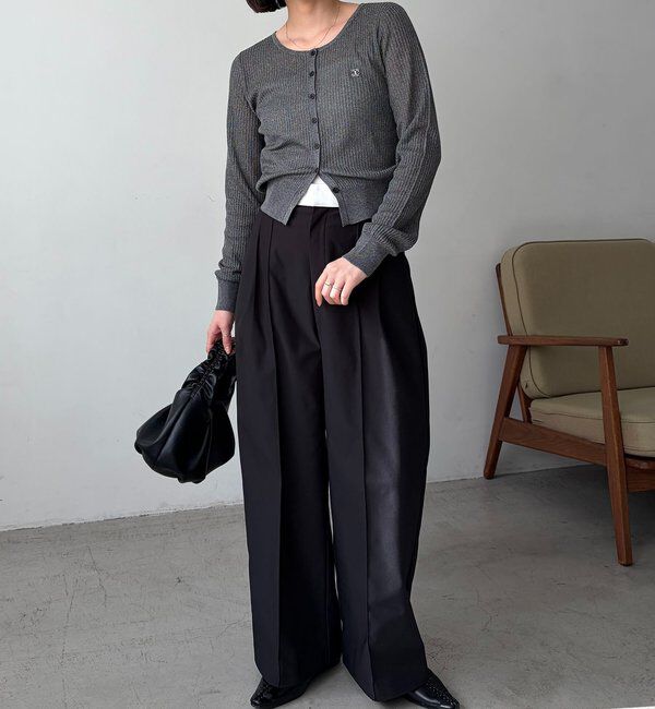  「シアーリブカーディガン」|カーディガン|