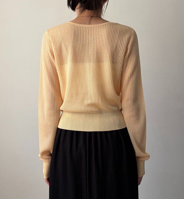  「シアーリブカーディガン」|カーディガン|