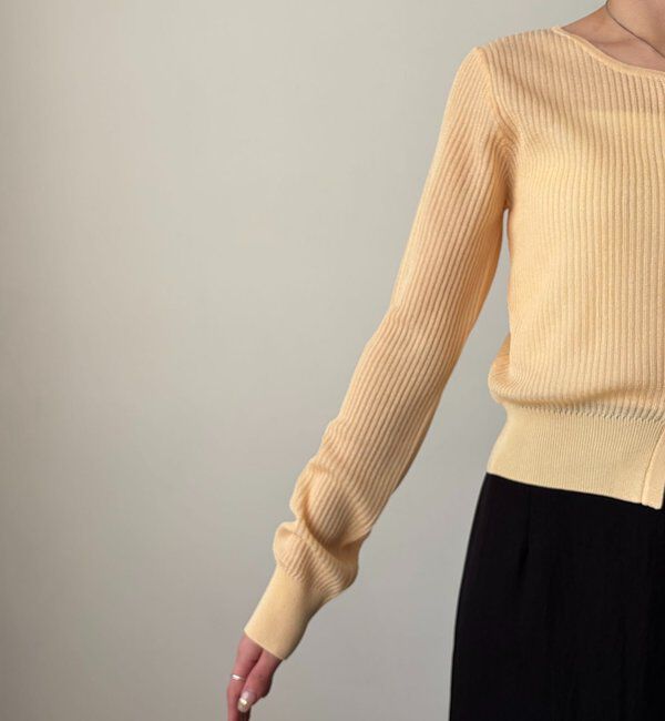  「シアーリブカーディガン」|カーディガン|