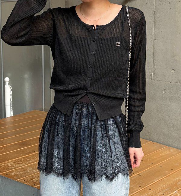  「シアーリブカーディガン」|カーディガン|