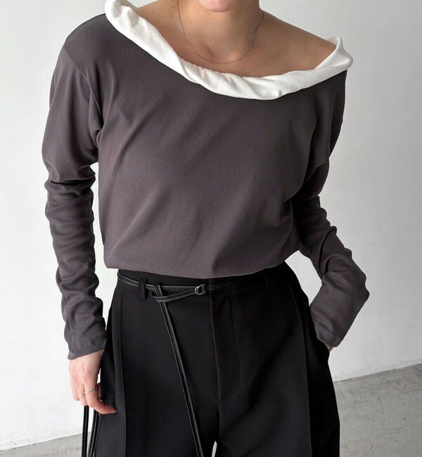  「バルーンネックロンT」|Tシャツ・カットソー|