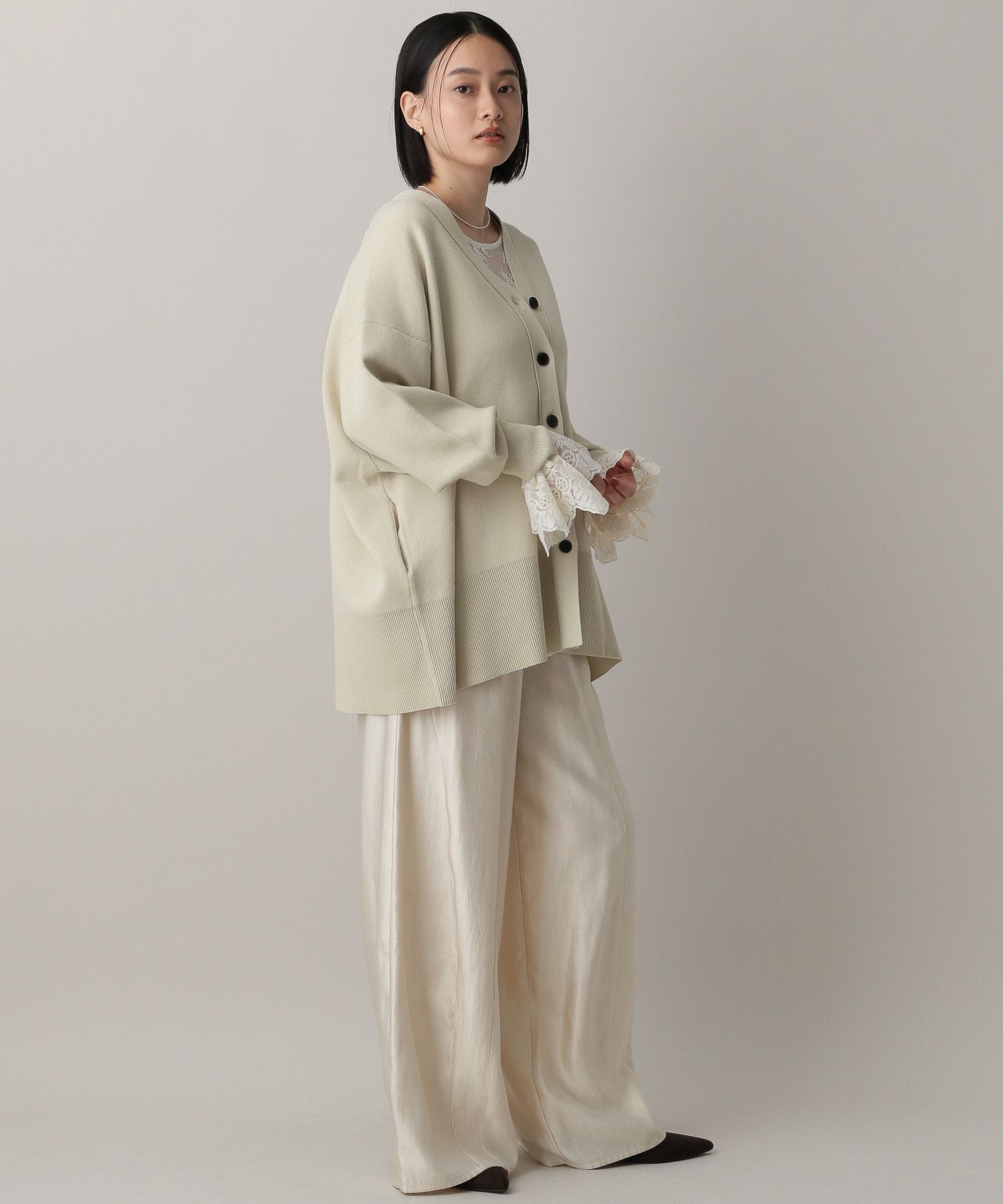 A part by 「【新色追加】スポンジニットBIGカーディガン」|ニット・セーター|