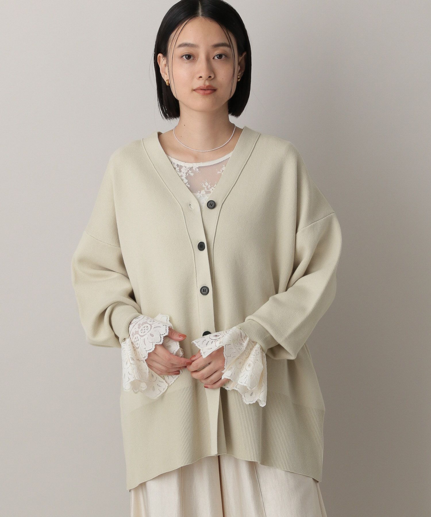 A part by 「【新色追加】スポンジニットBIGカーディガン」|ニット・セーター|