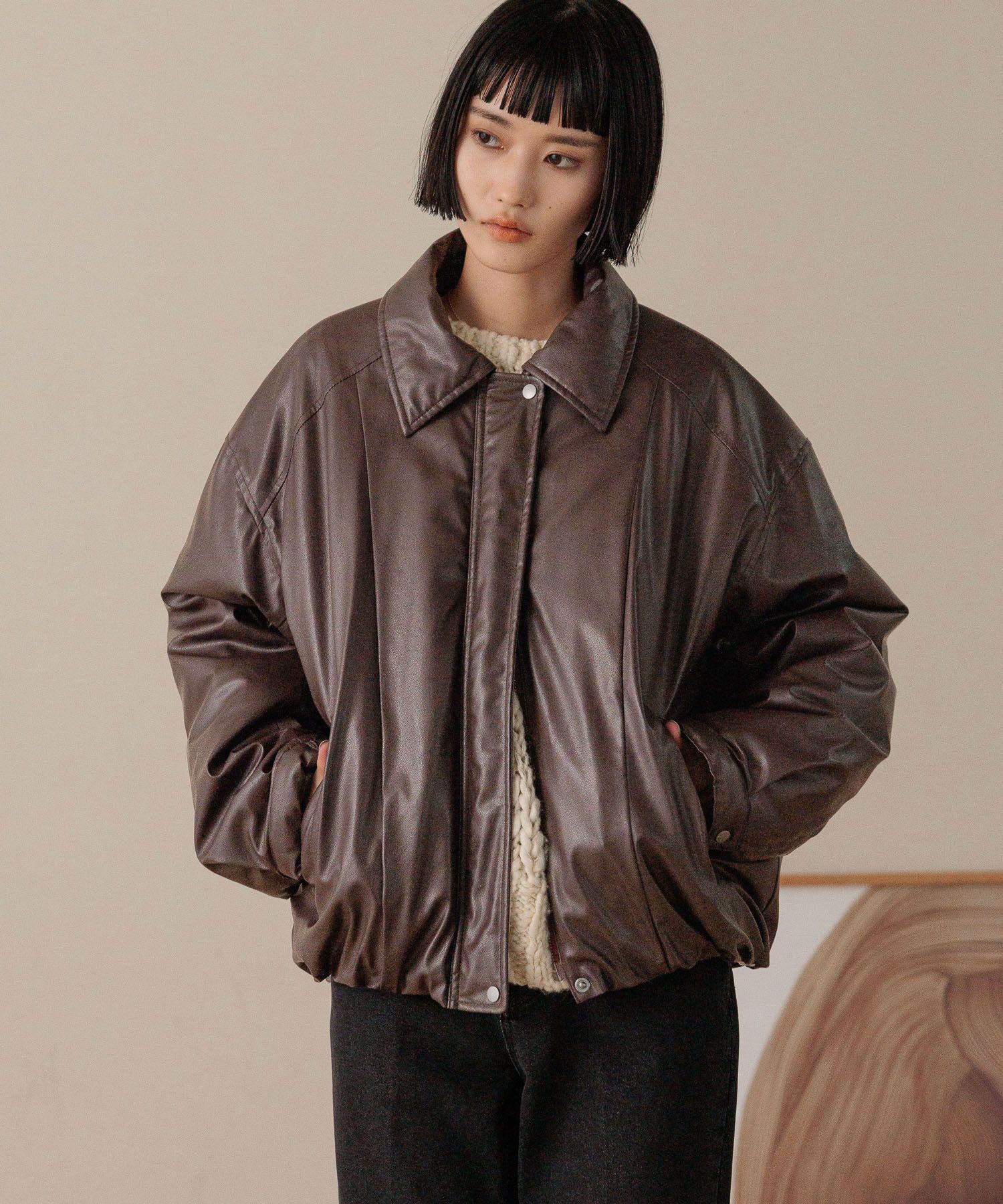 LOWRYS FARM「ナカワタレザーブルゾン」|その他|