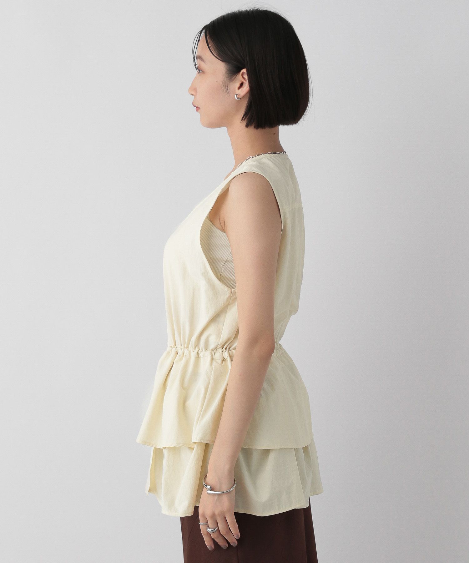 LOWRYS FARM「マルチＷＡＹフリルベスト」|ダウンベスト・ベスト|