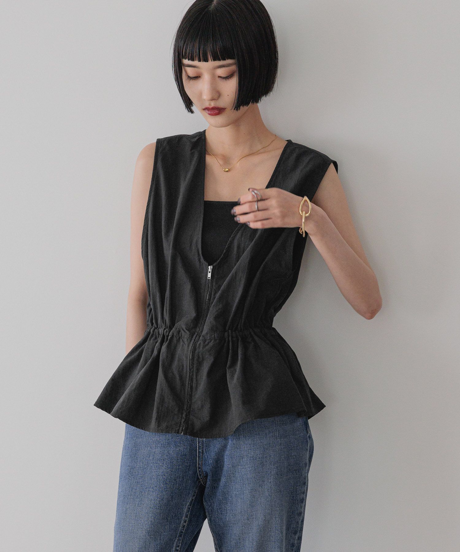 LOWRYS FARM「マルチＷＡＹフリルベスト」|ダウンベスト・ベスト|