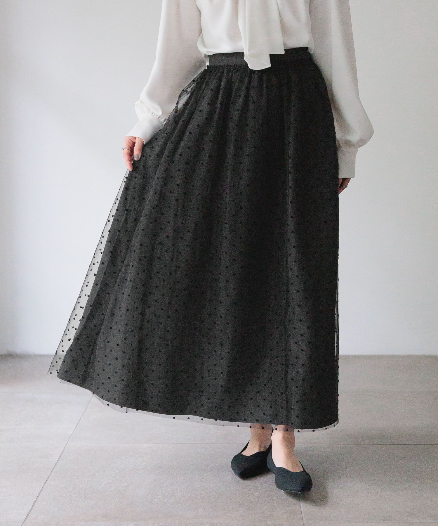  「【入卒／セレモニー】ｄｏｔスカート」|スカート|
