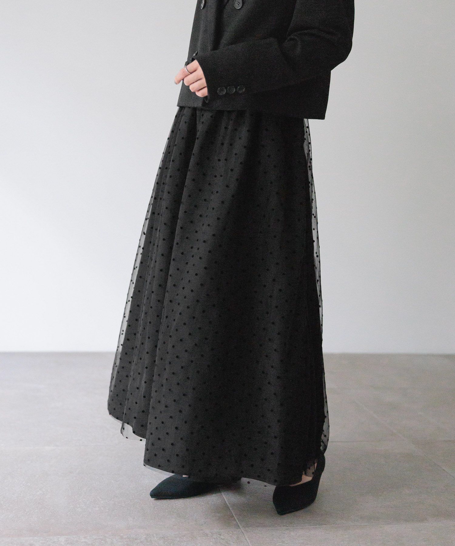  「【入卒／セレモニー】ｄｏｔスカート」|スカート|