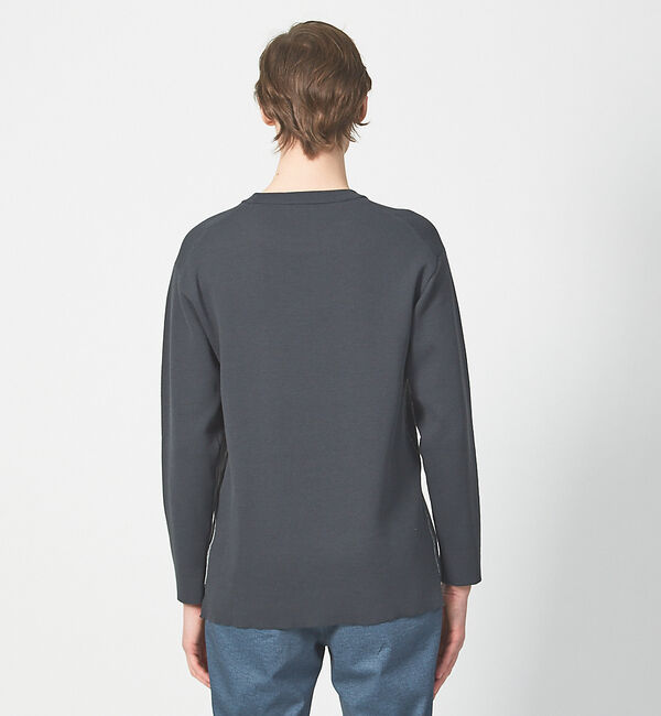 ABAHOUSE「【アンサンブル可能】リバー ニット クルーネック プルオーバー」|ニット・セーター|