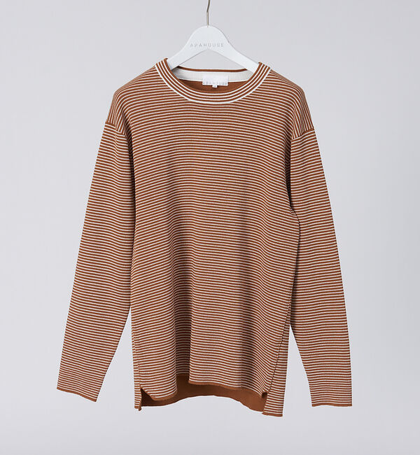 ABAHOUSE「【アンサンブル可能】リバー ニット クルーネック プルオーバー」|ニット・セーター|