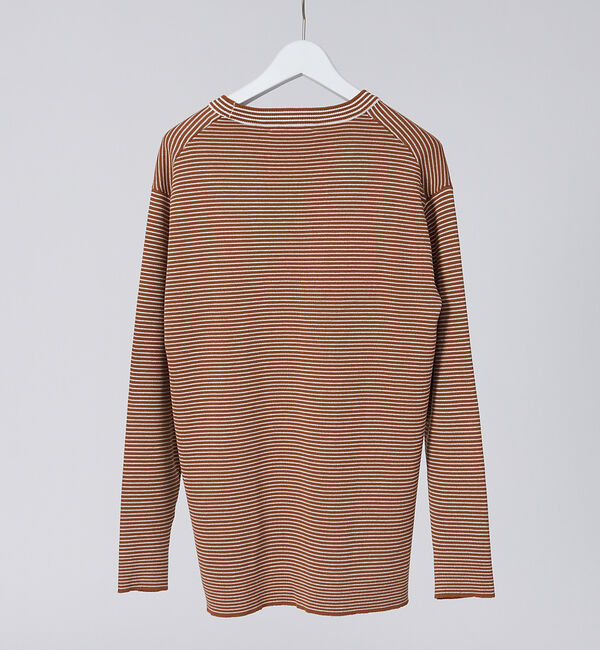 ABAHOUSE「【アンサンブル可能】リバー ニット クルーネック プルオーバー」|ニット・セーター|