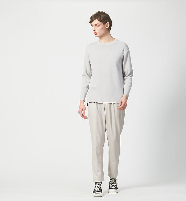 ABAHOUSE「【アンサンブル可能】リバー ニット クルーネック プルオーバー」|ニット・セーター|