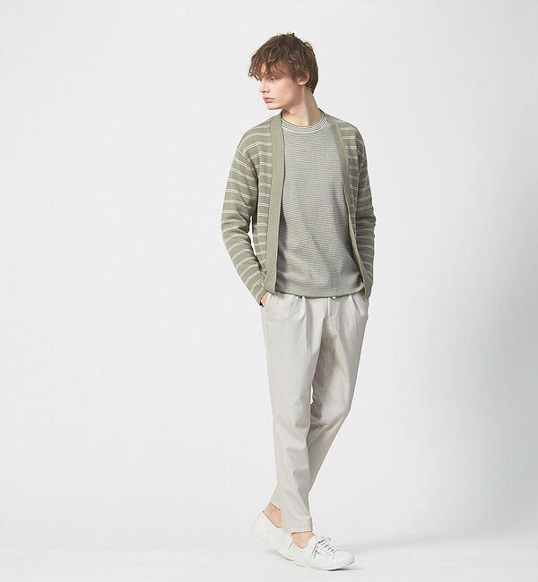 ABAHOUSE「【アンサンブル可能】リバー ニット クルーネック プルオーバー」|ニット・セーター|