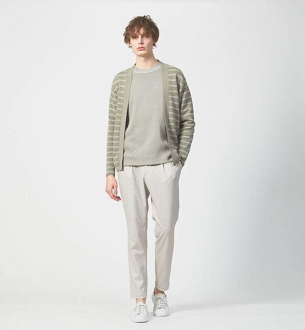 ABAHOUSE「【アンサンブル可能】リバー ニット クルーネック プルオーバー」|ニット・セーター|