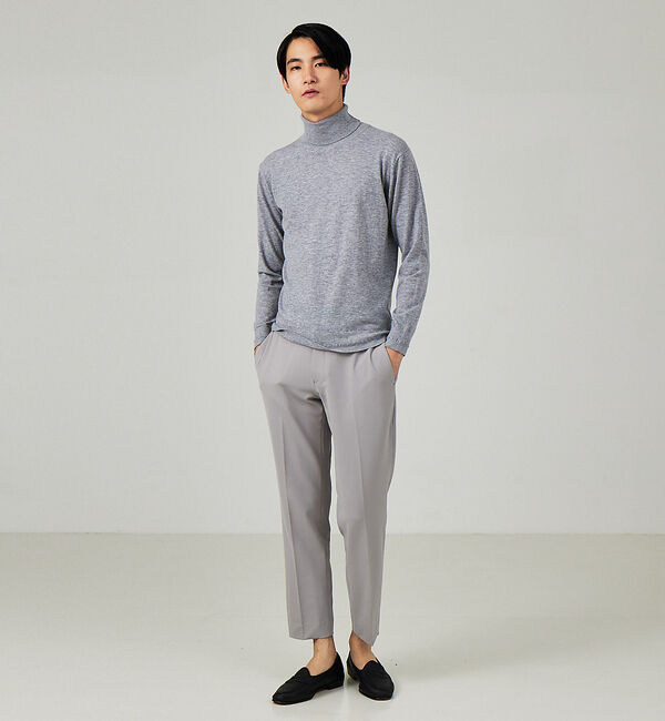 ABAHOUSE「【カシミヤブレンド】ハイゲージ タートルネック ニット」|ニット・セーター|