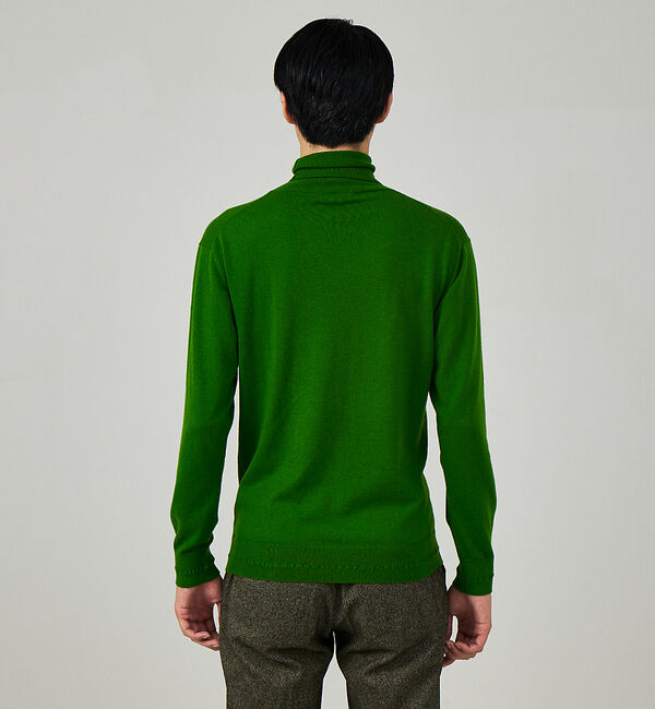 ABAHOUSE「【カシミヤブレンド】ハイゲージ タートルネック ニット」|ニット・セーター|