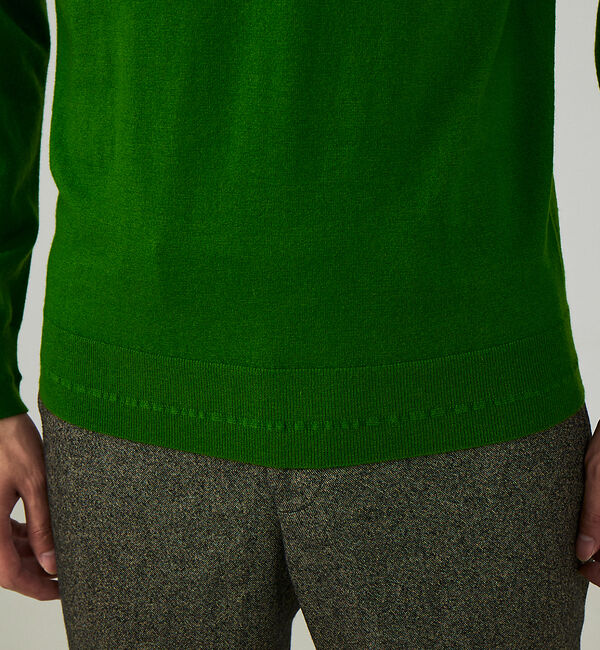 ABAHOUSE「【カシミヤブレンド】ハイゲージ タートルネック ニット」|ニット・セーター|