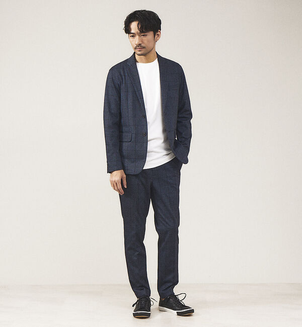 ABAHOUSE「【クルーネック】ポンチ 長袖 Tシャツ」|Tシャツ・カットソー|