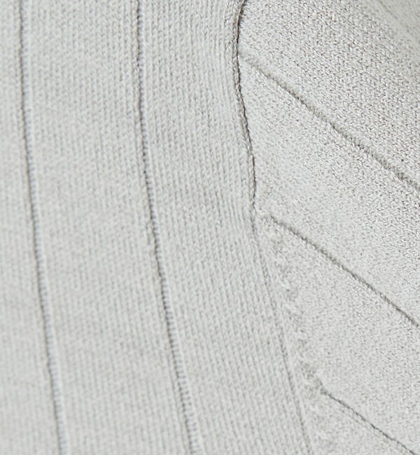 ABAHOUSE「【カシミアタッチ】12ゲージ ワイドリブ クルーネック ニット」|ニット・セーター|