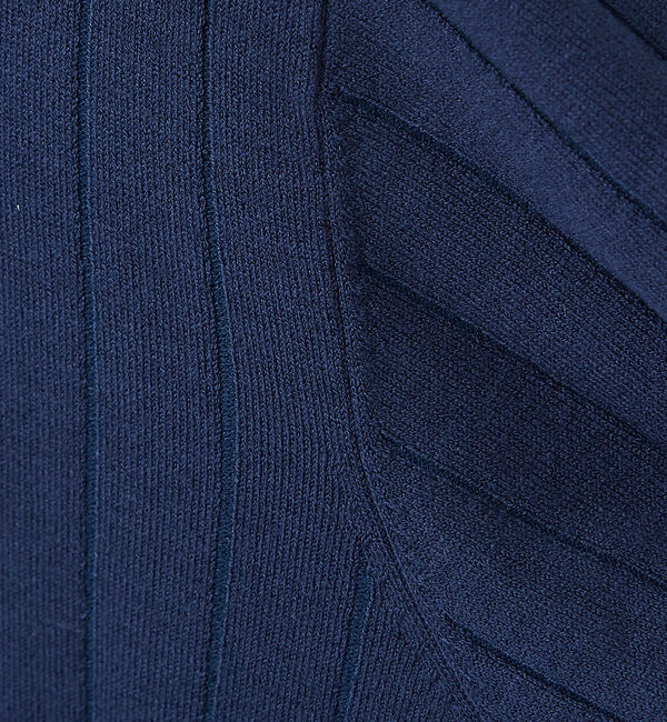 ABAHOUSE「【カシミアタッチ】12ゲージ ワイドリブ クルーネック ニット」|ニット・セーター|