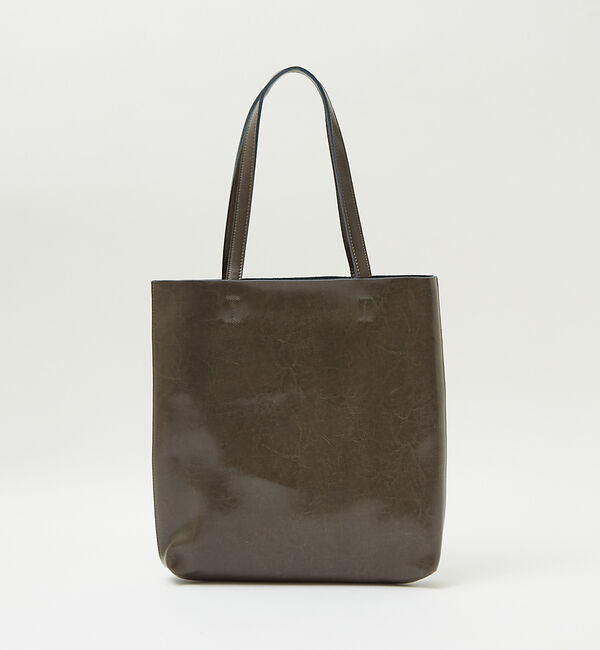 ABAHOUSE「スプリットレザー縦型トートバッグ」|トートバッグ|グレー