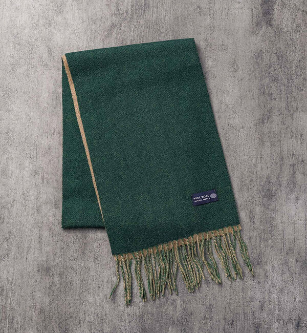 ABAHOUSE「ウール100％　ヘリンボーンマフラー　バイカラー」|マフラー|