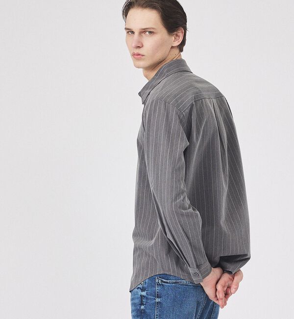 ABAHOUSE「【定番】レギュラーカラーストライプシャツ」|シャツ・ブラウス|