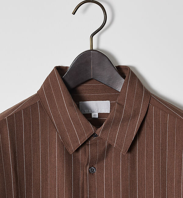 ABAHOUSE「【定番】レギュラーカラーストライプシャツ」|シャツ・ブラウス|