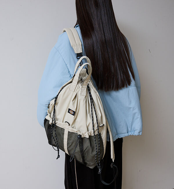 ABAHOUSE「【Dickies / ディッキーズ】SL3WAY MP DS SACK/合成皮革」|リュック|アイボリー