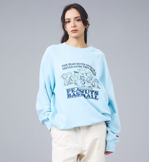 ABAHOUSE「【FRUIT OF THE LOOM/フルーツ・オブ・ザ・ルーム】FRUIT O」|スウェット・ジャージ|サックスブルー