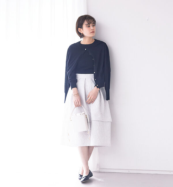 Rouge vif「【BELLE ROBE】ふくれジャガードスカート」|スカート|